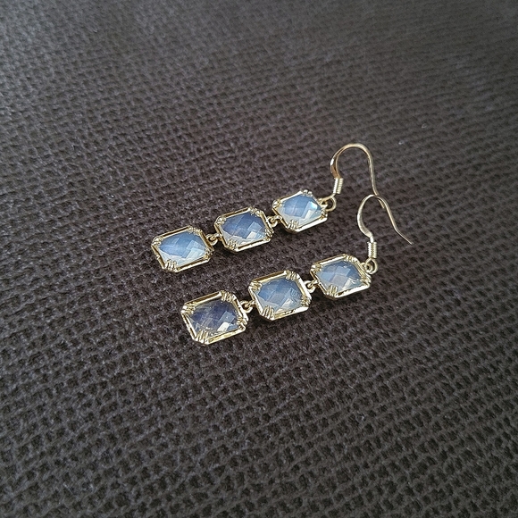 La Meno Rectangle Trio3️⃣ Drop Earrings - Picture 9 of 16